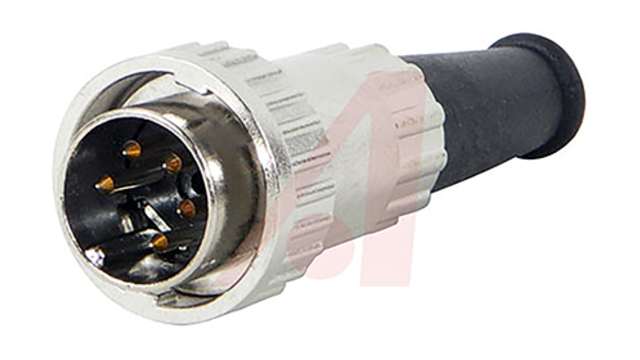 Switchcraft, 12CL 5 Pole Straight Standard DIN Connector, 3A, 34 V dc, Bayonet, Cable Male | 12CL5MX