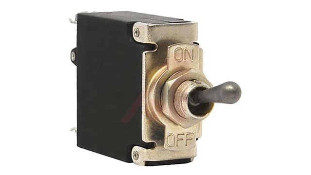 Carling Technologies Thermal Circuit Breaker - MS Single Pole 50V dc Voltage Rating Panel Mount, 5A Current Rating | MS1-B-14-450-3-1CB-A-C