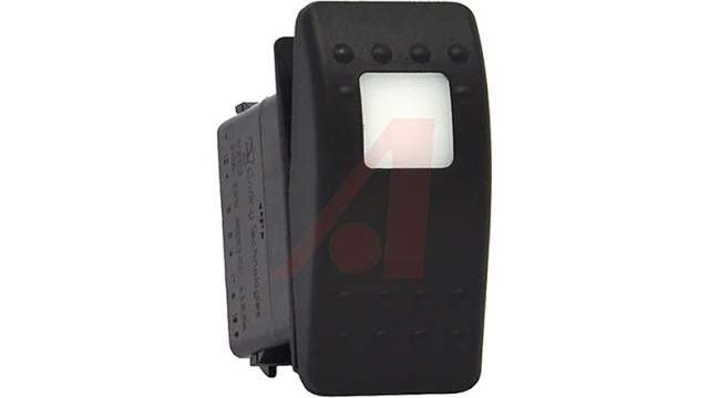 Carling Technologies Illuminated DP3T, On-On-On Off-On-On Rocker Switch Panel | VED1A60B-AEC00-000
