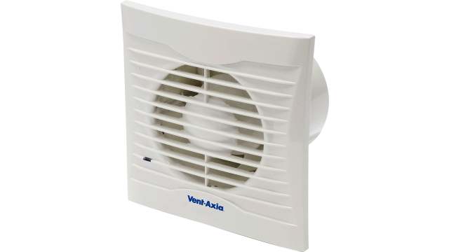 Vent-Axia Silhouette 100T Silhouette Rectangular Panel, Ceiling, Wall Extractor Fan, 75 m³/h, 38 dBA, Safety Extra Low | Silhouette 100T
