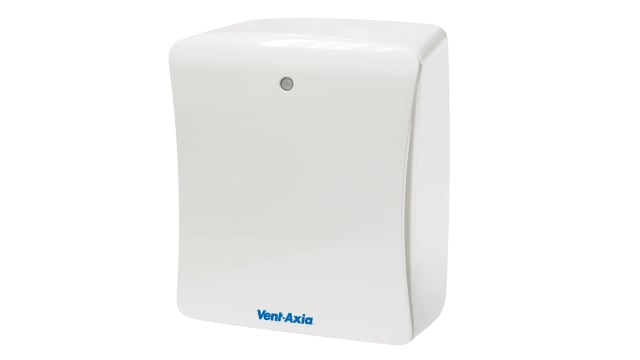 Vent-Axia Solo Plus P Solo Plus Rectangular Wall Extractor Fan, 80 m³/h, 11.5 dBA, Constant Trickle Option, Adjustable | Solo Plus P