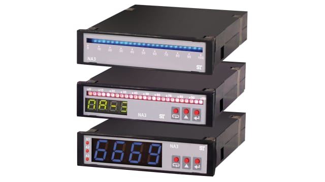 Sifam Tinsley NA3 LED Digital Panel Multifunction Meter for Resistance, Temperature, Voltage, Current,  22.2 mm  x 92 mm | NA3 -FTRU011000U