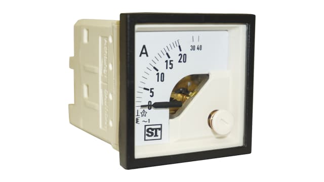 Sifam Tinsley DE Analogue Panel Ammeter 100 A AC, 0.5 % Moving Iron | EQ44-I1522N1CAW0ST