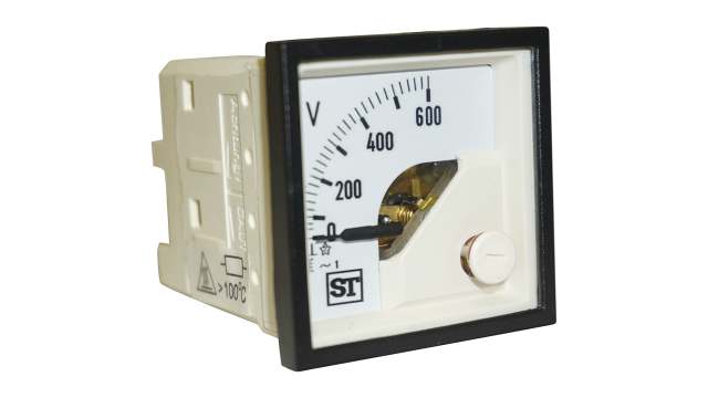 Sifam Tinsley Sigma Series Analogue Voltmeter AC, 45 mm, 45 mm | EQ44-V71X2N1CAW0ST