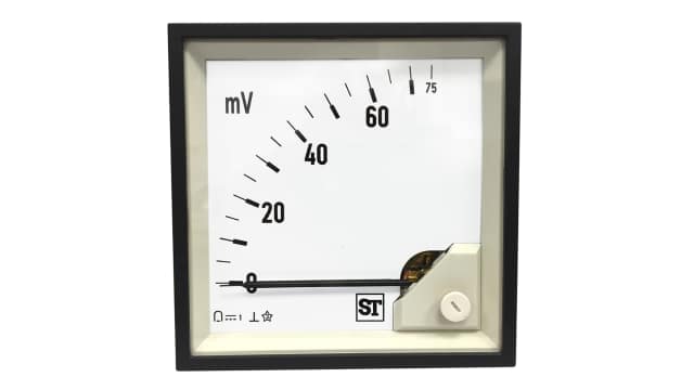 Sifam Tinsley Sigma Analogue Panel Ammeter 100 A DC Moving Coil | PQ74-V0FL2N1CAW0ST