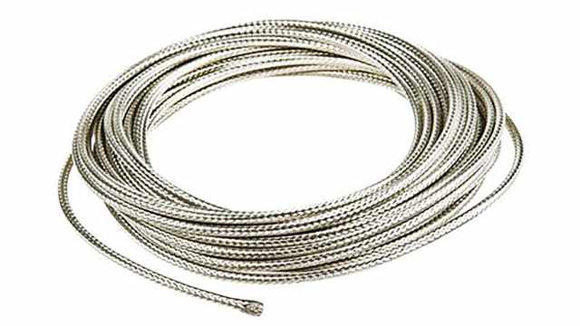 TE Connectivity Expandable Braided Tin Plated Copper Alloy Silver Cable Sleeve, 6mm Diameter, 10m Length, INSTALITE | LWB-101-6.0(10)