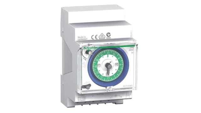 Schneider Electric Analogue CCT15 DIN Rail Time Switch, 1-Channel 230 V | CCT15365