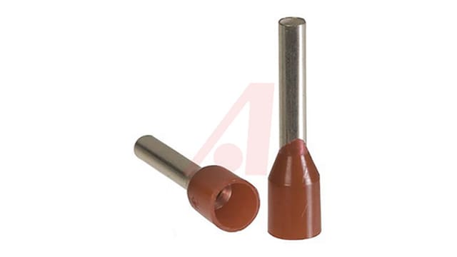 Altech Insulated Crimp Bootlace Ferrule, 10 mm Pin Length, 2 mm Pin Diameter, Red 16 AWG Wire Size | 2400.0