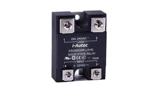 i-Autoc KSI Series Solid State Relay, 10 A Load, Panel Mount, 280 V ac Load, 32 V dc Control | KSI240D10-L