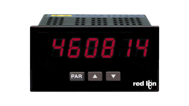 Red Lion PAXLCR Counter, Rate Meter, 6 Digit LED, 25kHz, 21.6 → 250 V dc, 50 → 250 V ac | PAXLCR00