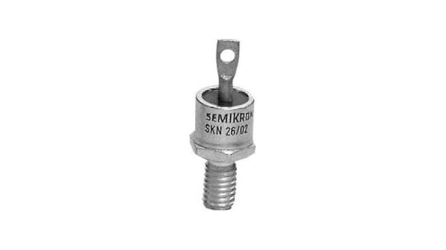 Semikron Danfoss 1200 V 25 A Diode High Voltage 2-Pin DO-203AA SKR 26/12 | SKR 26/12