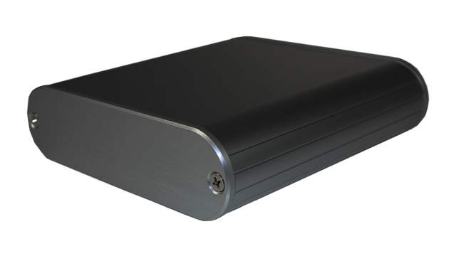 Takachi Electric Industrial MXA Series Black Aluminium Handheld Enclosure, IP67, IP40, 112 mm x 30 mm x, 110 mm | MXA3-11-11BBP