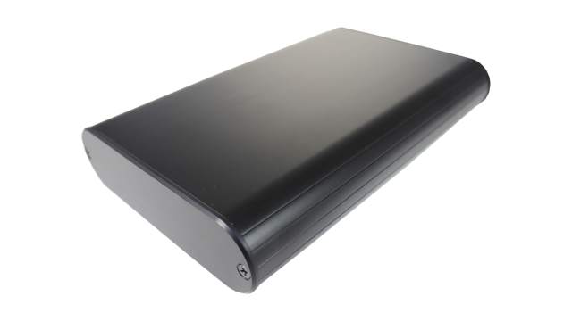 Takachi Electric Industrial MXA Series Black Aluminium Handheld Enclosure, IP67, IP40, 96 mm x 18 mm x, 57 mm | MXA2-6-10BBP