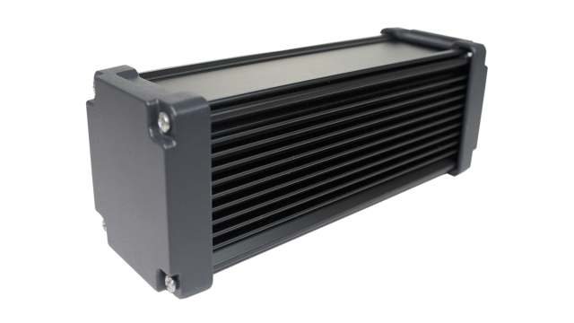 Takachi Electric Industrial AWN Black Aluminium Heat Sink Case 86.3 mm, 220 mm, 86.3 mm | AWN9-9-22EBB