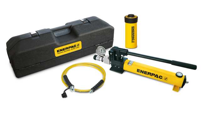 Enerpac, Portable Low Height Hydraulic Cylinder, SRS500PGH Single Acting 45 t 16 mm | SRS500PGH