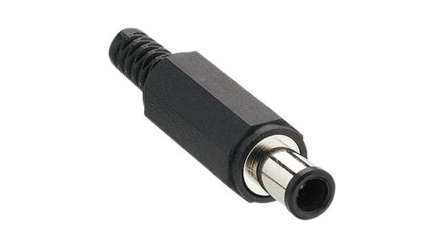 Lumberg Straight DC Jack 2A, 24.0 V, Cable, length 37 mm, Nickel | 1636 06