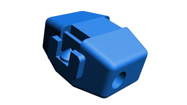 TE Connectivity, 171 Open Barrel Splice Connector, Blue, Insulated, Tin 16 AWG | 171404-1