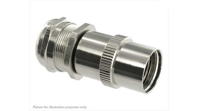 Souriau Sunbank by Eaton, UT0Size 18 Straight Cable Clamp Strain Relief, For Use With UT0-UT0W Series Circular Connector | UT0S18JCSL