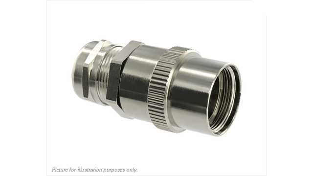 Souriau Sunbank by Eaton, UT0Size 20 Straight Cable Clamp Strain Relief, For Use With UT0-UT0W Series Circular Connector | UT0S20JCS