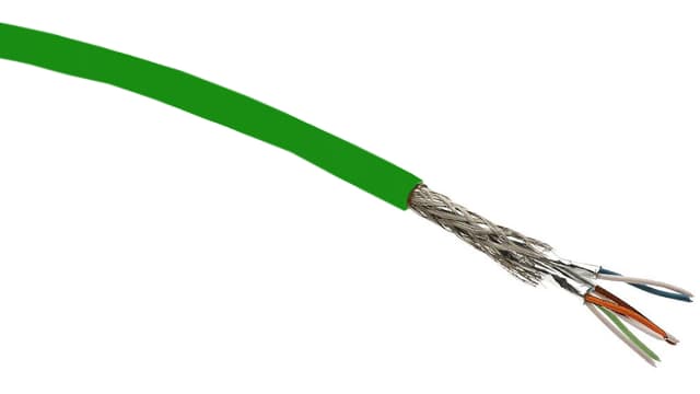 HARTING, 50 m Cat5 Ethernet Cable, Green, Shielded 4 Screened Polyurethane Sheath | 09456000141