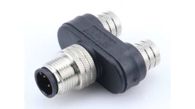 Brad from Molex Straight Circular Connector Adapter 3 M8 4 M8 Female | 1200890031