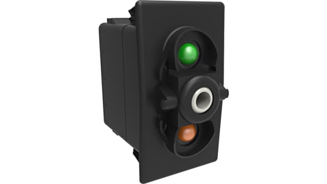 Carling Technologies Illuminated SPST, On-Off-On On-Off-On Rocker Switch Panel | V6D2UHNC-00000-000