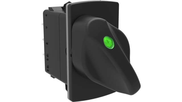 Carling Technologies V SPDT Rotary Switch, 15 (24 V) A, Quick Connect | RV11B2CJDC-K4C