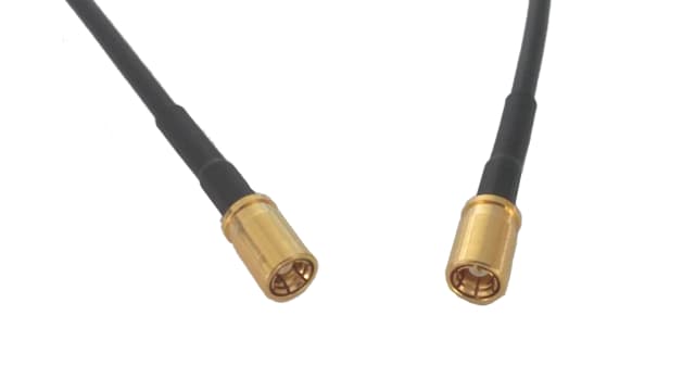 Telegartner SMB Series, 1000 mm, RG174 Coaxial, Terminated 50 Ω | L09999B3611