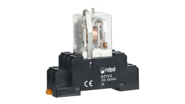 Relpol DIN Rail Power Relay, 253V ac Coil, DPDT, SPDT | RY2-1012-26-5230