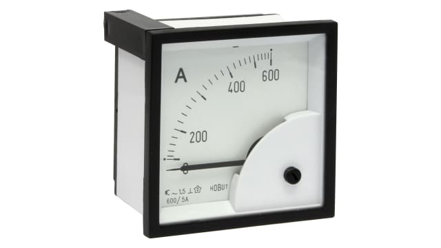 HOBUT Analogue Panel Ammeter 100 A AC/DC | D72SD5A/0-600A