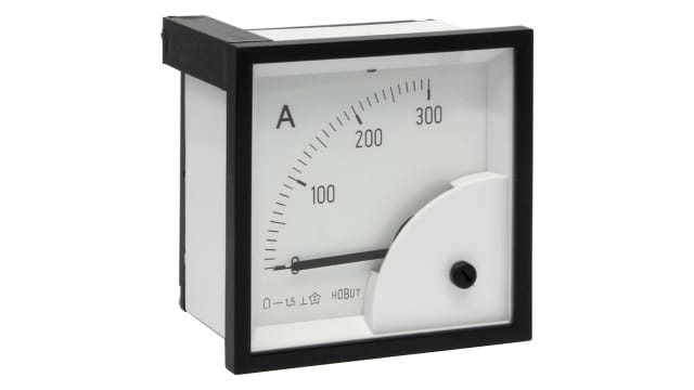 HOBUT Analogue Panel Ammeter 100 A AC/DC | D72MC75MV/0-300A