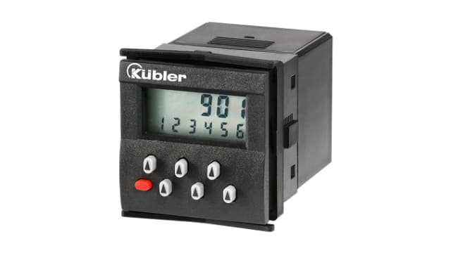 Kubler CODIX 901 Counter, 6 Digit LCD, 30Hz, 12 → 250 V ac/dc | 6.901.010.820