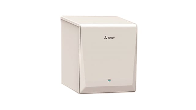 Mitsubishi Electric Automatic Steel, ABS Hand Dryer 980 W, 160 mm x 290 mm x 250 mm | JT-S2AP-W-NE