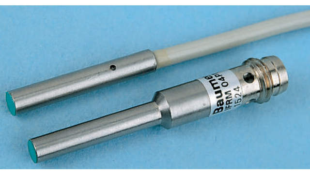 Baumer Inductive Threaded Barrel Proximity Sensor, M5, 1 mm Detection, PNP NO, 10 → 30 V dc | IFRM 04P15A3/S05L