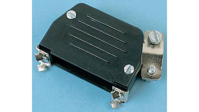 MH Connectors MHED Series Thermoplastic Vertical D-Sub Backshell, 37 Way Strain Relief | DS-37OF