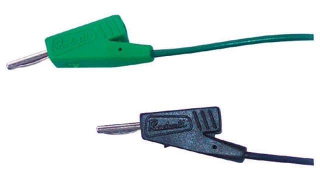 Radiall Connector Test Lead 5A, 250 V ac, Black, 100 mm Lead Length | R929100/C290000-10CM