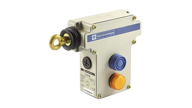Telemecanique Sensors XY2-CE Rope Pull Switch, 50m, 2NO/2NC, Left Side | XY2CE2A296