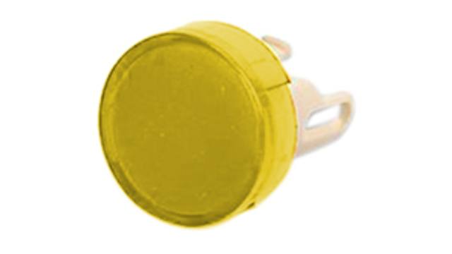 Omron Yellow Round Push Button Lens | A3CT-500Y