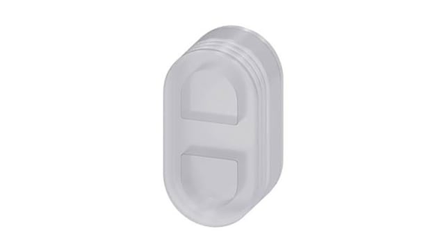 Siemens Clear Push Button Cap for Use with Flat Twin Push Button | 3SU1900-0DG70-0AA0