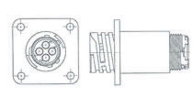 TE Connectivity Circular Connector, 24 Contacts, Panel, Standard Connector, Socket, Male, CPC Series | 796190-1