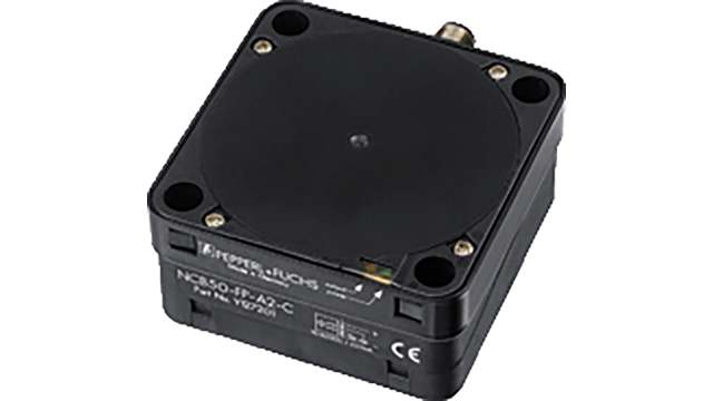 Pepperl + Fuchs Inductive Block Proximity Sensor, M12, 50 mm Detection, PNP NO, 10 → 60 V dc | NCB50-FP-E2-P1-V1