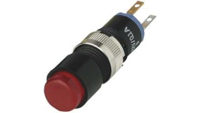 EAO Red Panel Mount Indicator, 2.2V dc, 8mm Mounting Hole Size | 18-030.0052L