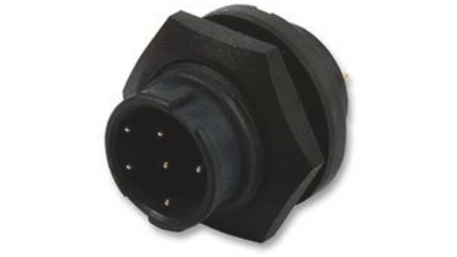 Switchcraft Circular Connector, 6 Contacts, Panel Mount, Standard Connector, Socket, Male, IP68, IP69K, EN3 Series | EN3P6MX