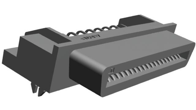 TE Connectivity, AMPLIMITE .050 III 40 Way Female Right Angle Through Hole SCSI Connector 2.54 mm Pitch, Solder | 1734037-4