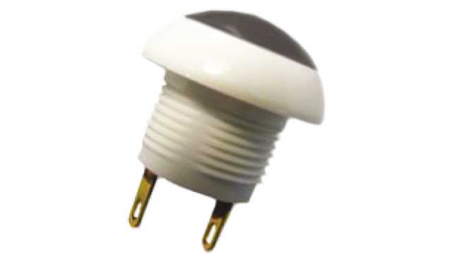 Otto P9 Series Push Button Switch, Momentary, Panel, 12 mm Cutout, DPDT, Black LED, IP64, 28 V 115 V | P9-113192