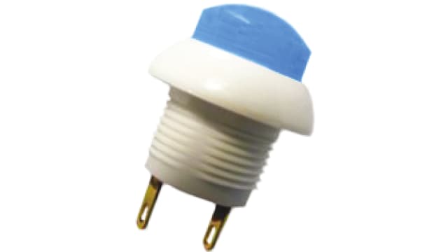 Otto P9 Series Push Button Switch, Momentary, Panel, 12 mm Cutout, DPDT, Blue LED, IP64, 28 V 115 V | P9-213196