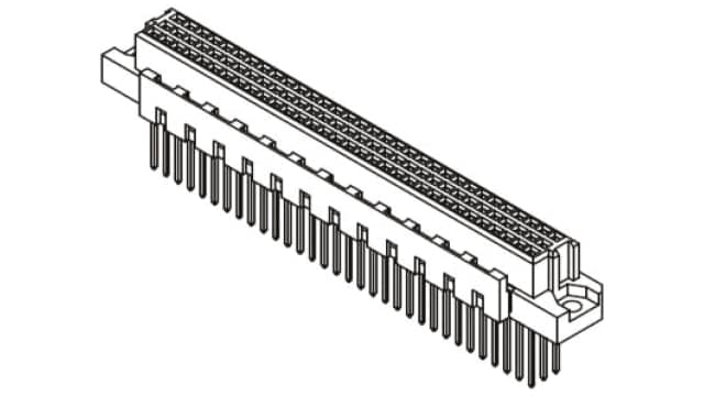HARTING 09 03 96 Way 2.54 mm Pitch, Type C, Type Solder Class Class C2, 3 Row Female, Straight DIN 41612 Connector | 09037966421