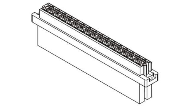 HARTING 09 04 32 Way 5.08 mm Pitch, Type D, Type Crimp, 2 Row Female, Straight DIN 41612 Connector | 09040323213