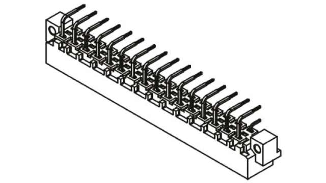 HARTING 09 04 32 Way 5.08 mm Pitch, Type D, Type Solder Class Class C1, 2 Row Male, Right Angle DIN 41612 Connector | 09041322921