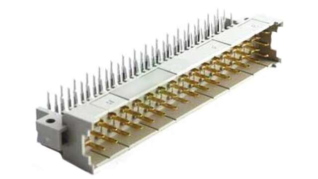 HARTING 09 06 48 Way 5.08 mm Pitch, Type F, Type Solder Class Class C1, 3 Row Male, Right Angle DIN 41612 Connector | 09061482901